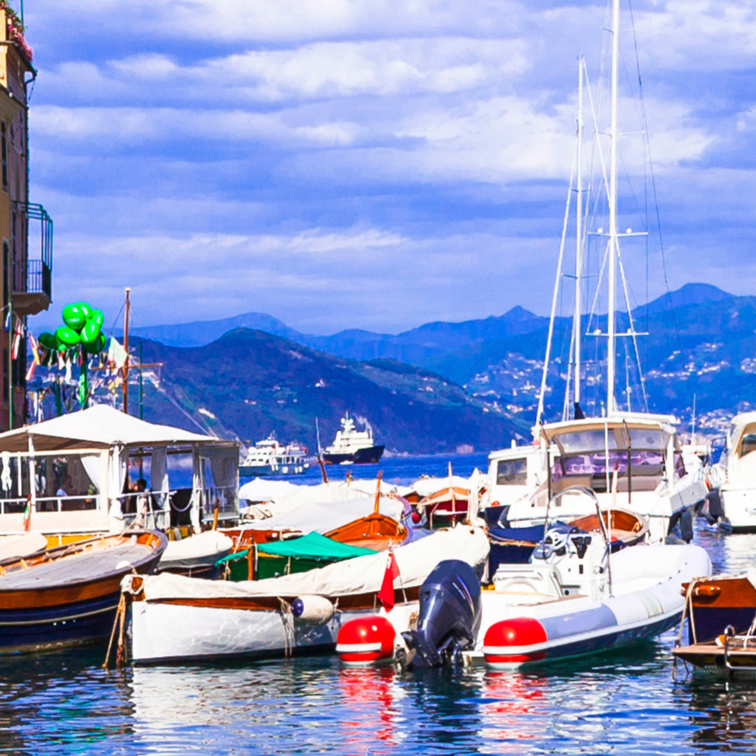 Ecke FOTOTAPETE Meer Italien Stadt WANDTAPETE XXXL Wohnzimmer Natur